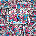 DS 2788 - Mama with coquette bow Die Cut sticker