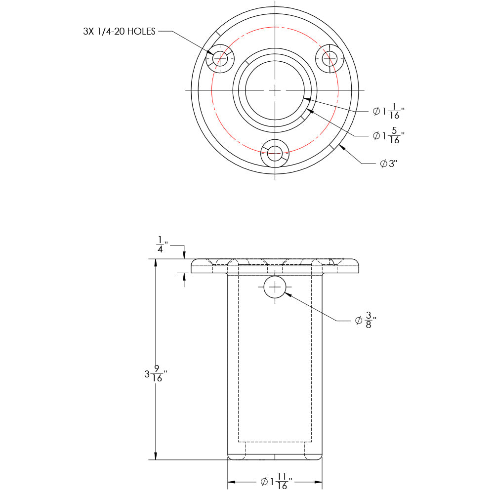 TACO Receiver wBacking Plate fCome On Board Handle F160800C1