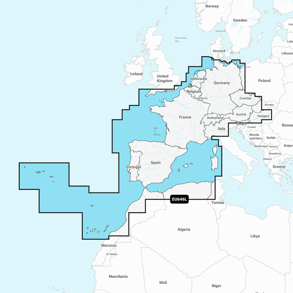 Navionics NAEU646L  Europe Central  West  Navionics 010C135430