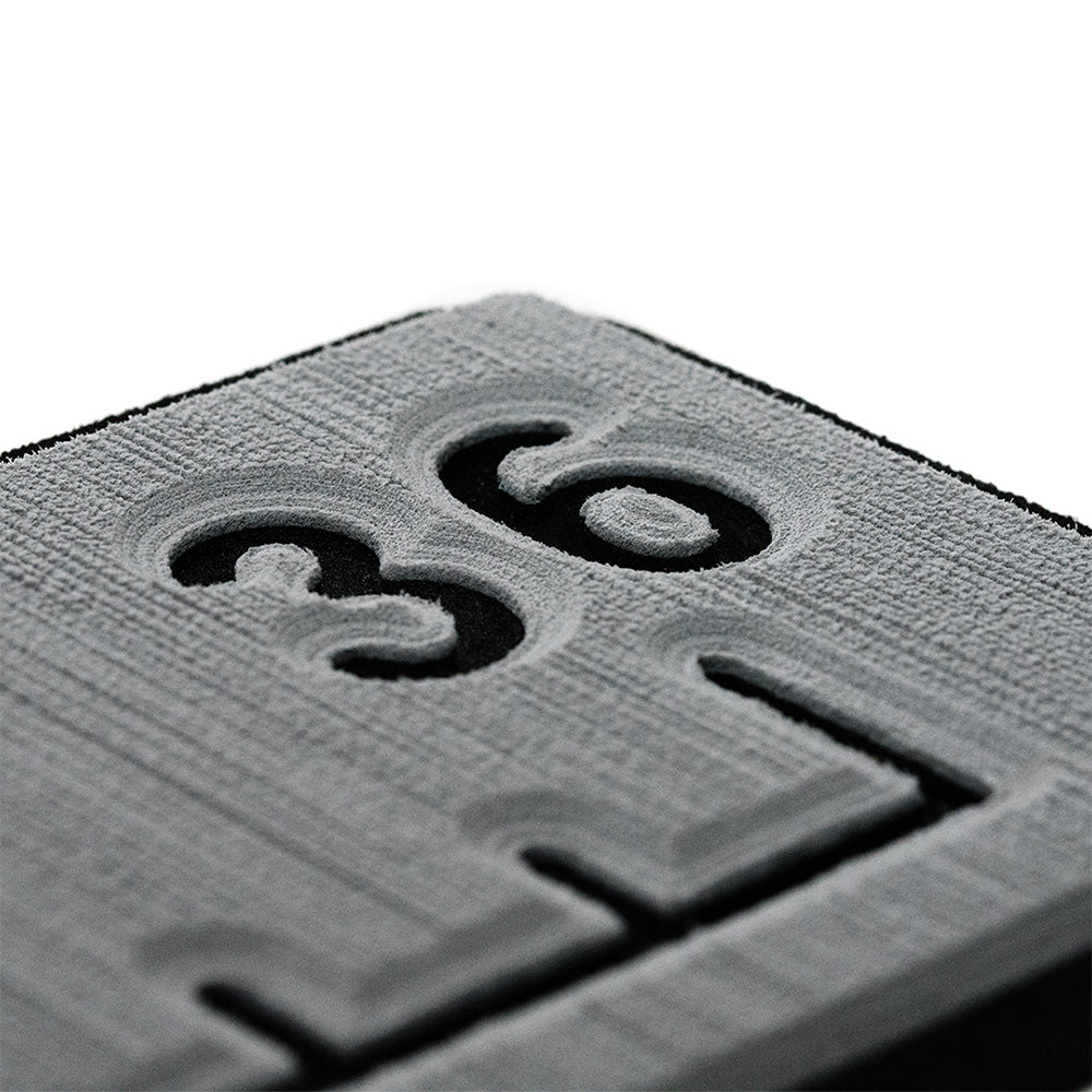 SeaDek 36 Routed Ruler  6mm  Brushed Texture  Storm GreyBlack 5358380066