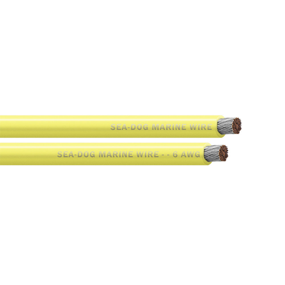 SeaDog 6 AWG Yellow Battery Cable  500 8006037