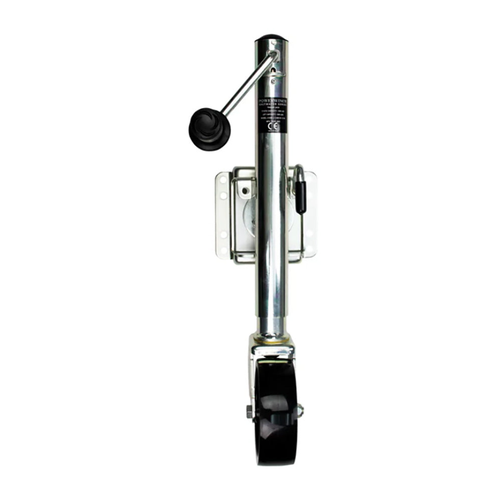 Powerwinch Saltwater Series Jack  1000lb WeldOn Single Wheel Zinc 500 HR Salt Spray 21600J1000W1ZR
