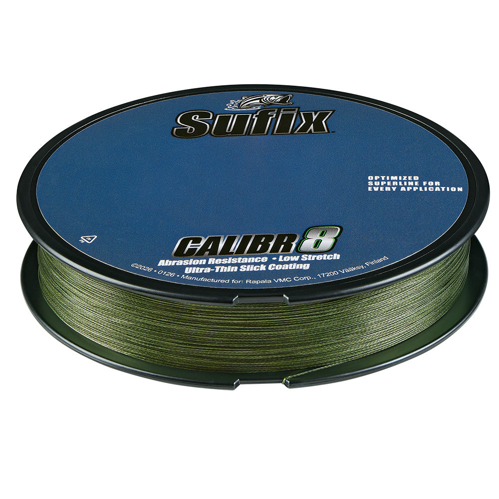 Sufix Calibr8 Braid 150yds 30lb  Low Vis Green 694030G