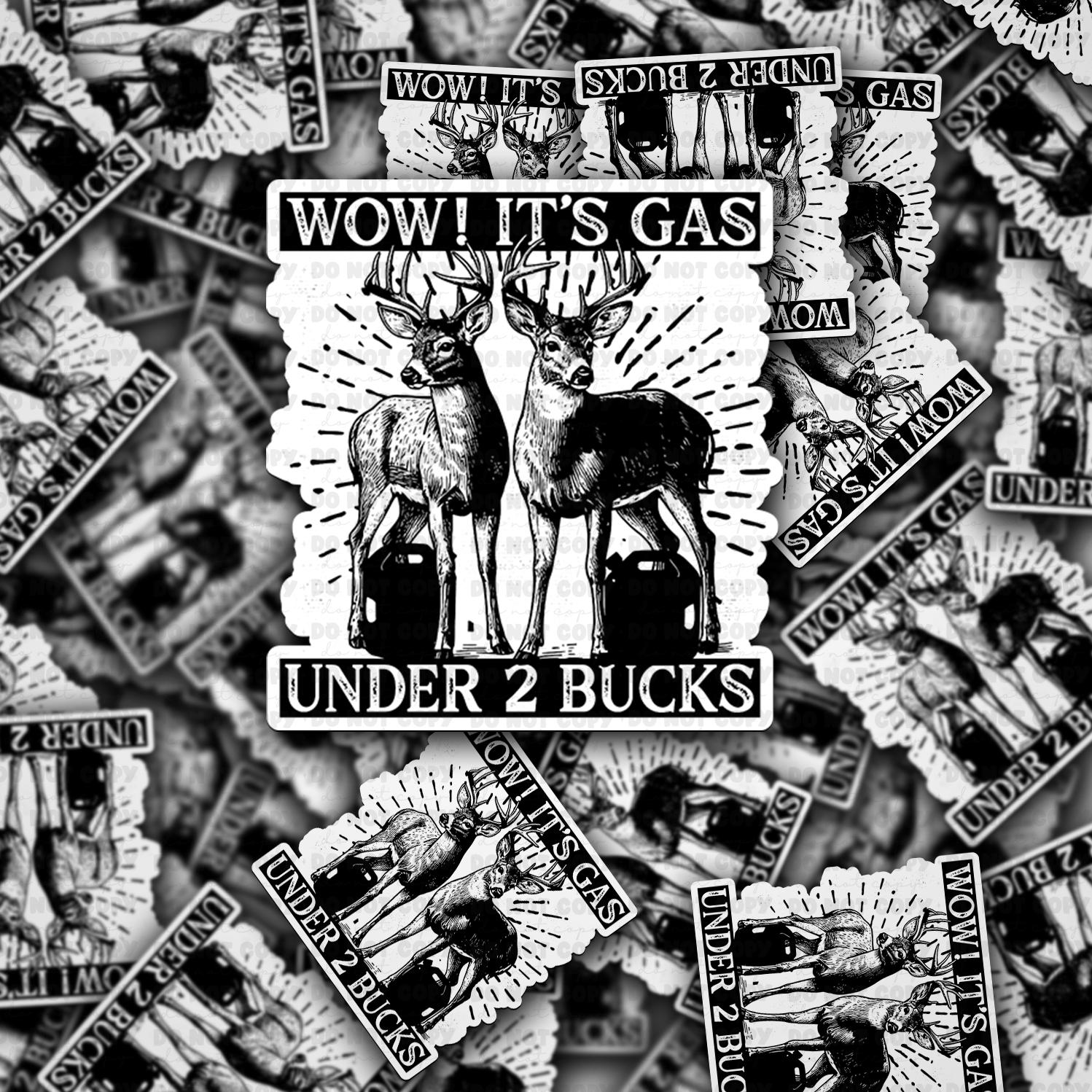 DC 1599 - Wow it's gas under 2 bucks Die Cut Sticker