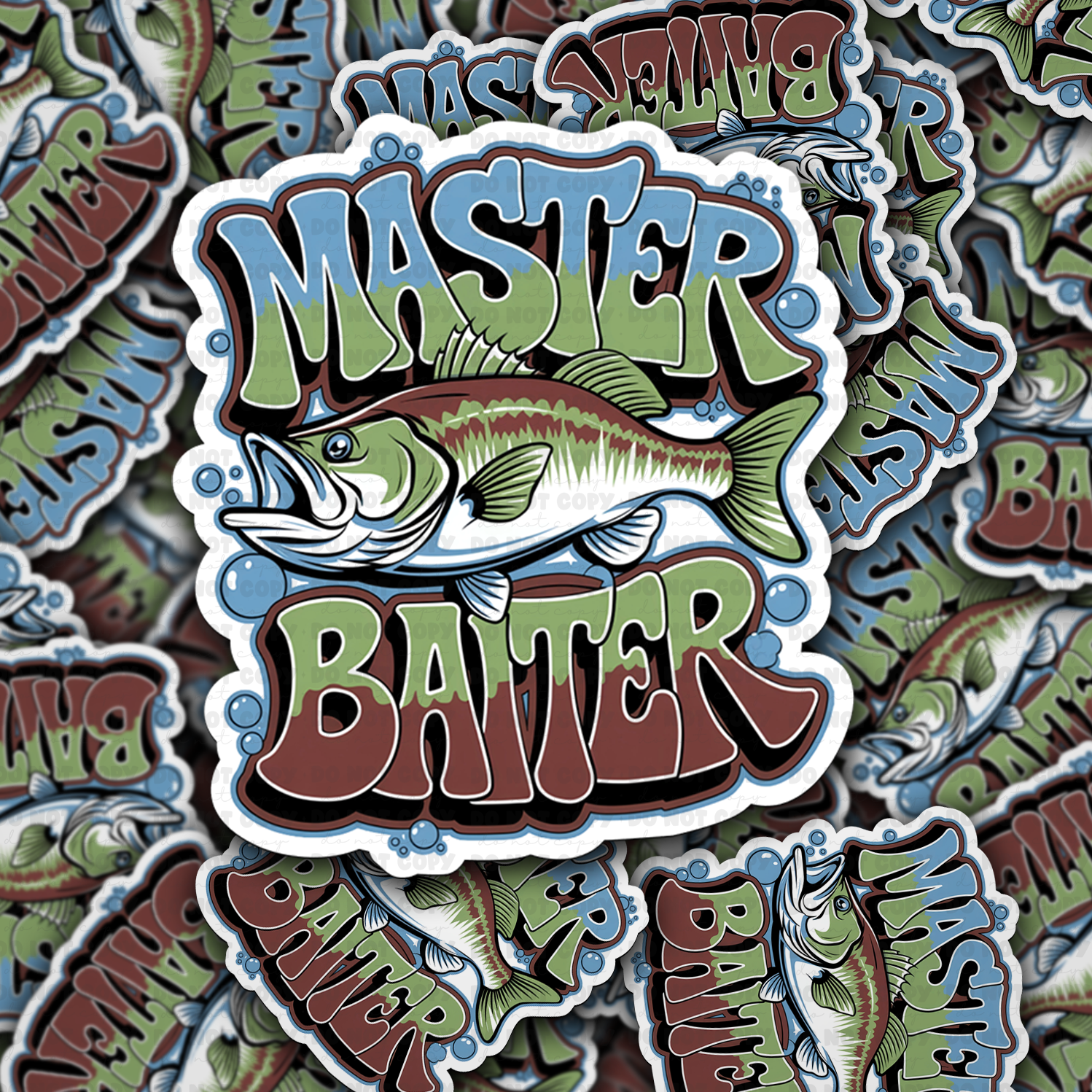 DC 1825 - Master baiter Die Cut Sticker
