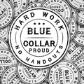 DC 1280 Hard work no handouts - die cut sticker