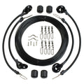 Lees Deluxe Rigging Kit  Double Rig Up To 37ft  Black Mono RK0337LDMO