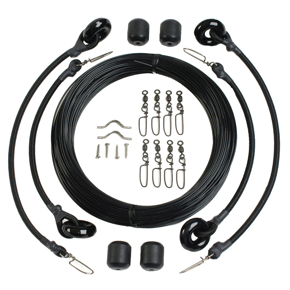 Lees Deluxe Rigging Kit  Double Rig Up To 37ft  Black Mono RK0337LDMO