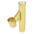 Lees ClampOn Rod Holder  Gold Aluminum  Vertical Mount  Fits 1660 OD Pipe RA5003GL