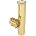 Lees ClampOn Rod Holder  Gold Aluminum  Horizontal Mount  Fits 2375 OD Pipe RA5205GL