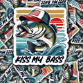 DC 1648 - Kiss my bass Die Cut Sticker