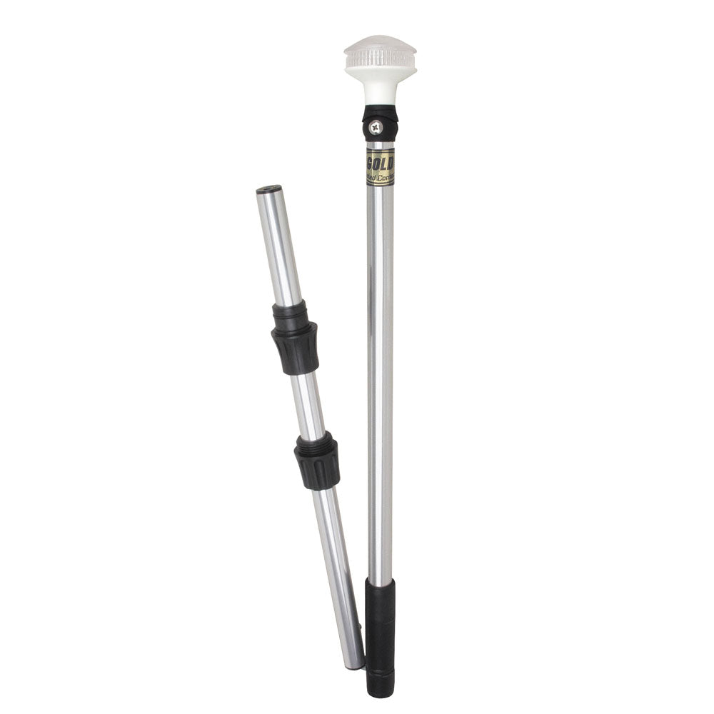 Perko Omega Series LED Universal Pole Light wFold In Half Pole 1348DP8CHR