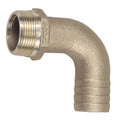 Perko 2 Pipe to Hose Adapter 90 degree Bronze MADE IN THE USA 0063009PLB