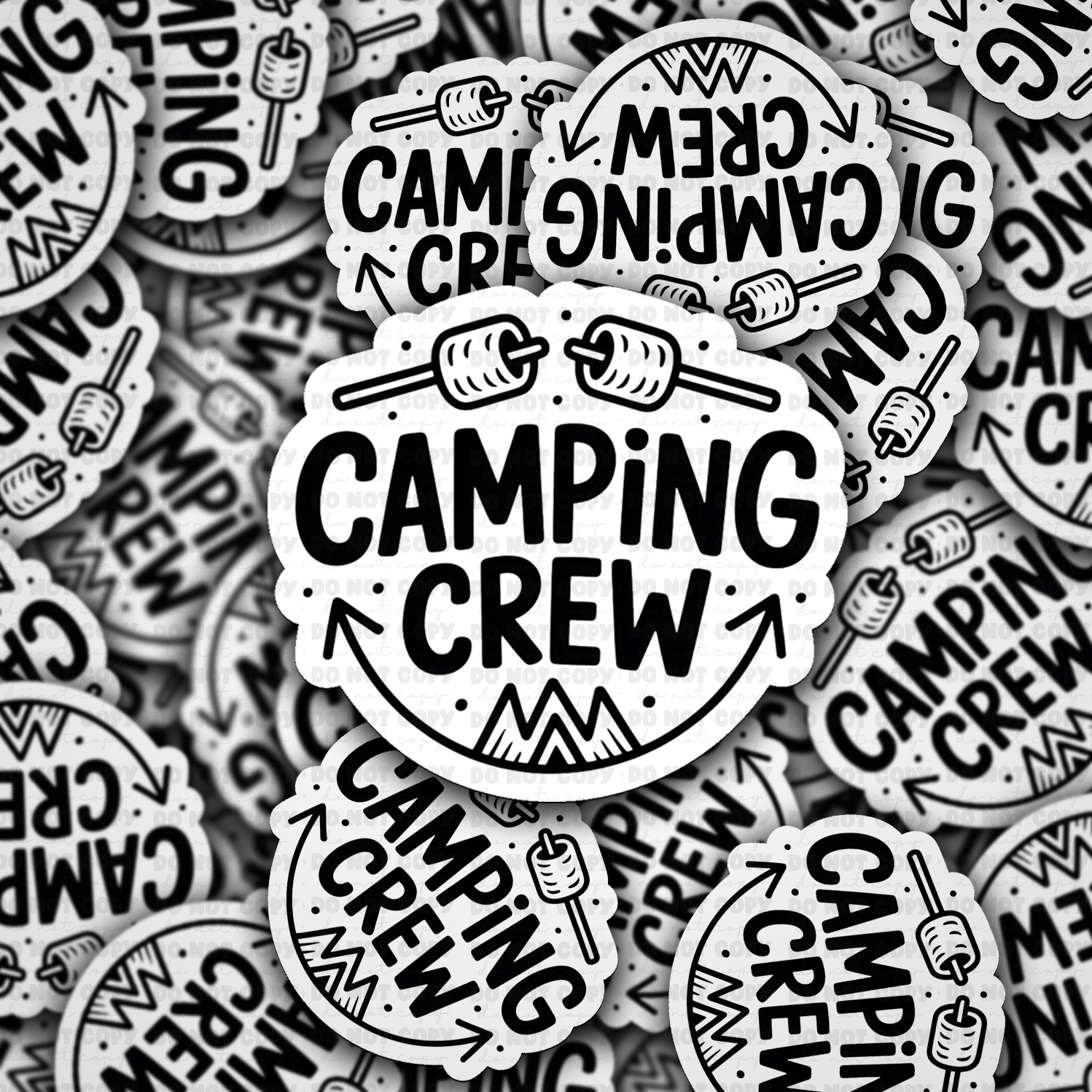 DS 2961 -  Camping crew Cut sticker