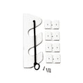 TACO 2Rod Poly Bungee Rod Holder Rack  White P03132W