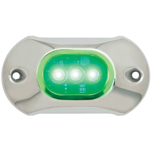 Attwood Light Armor Underwater LED Light  3 LEDs   Green 65UW03G7