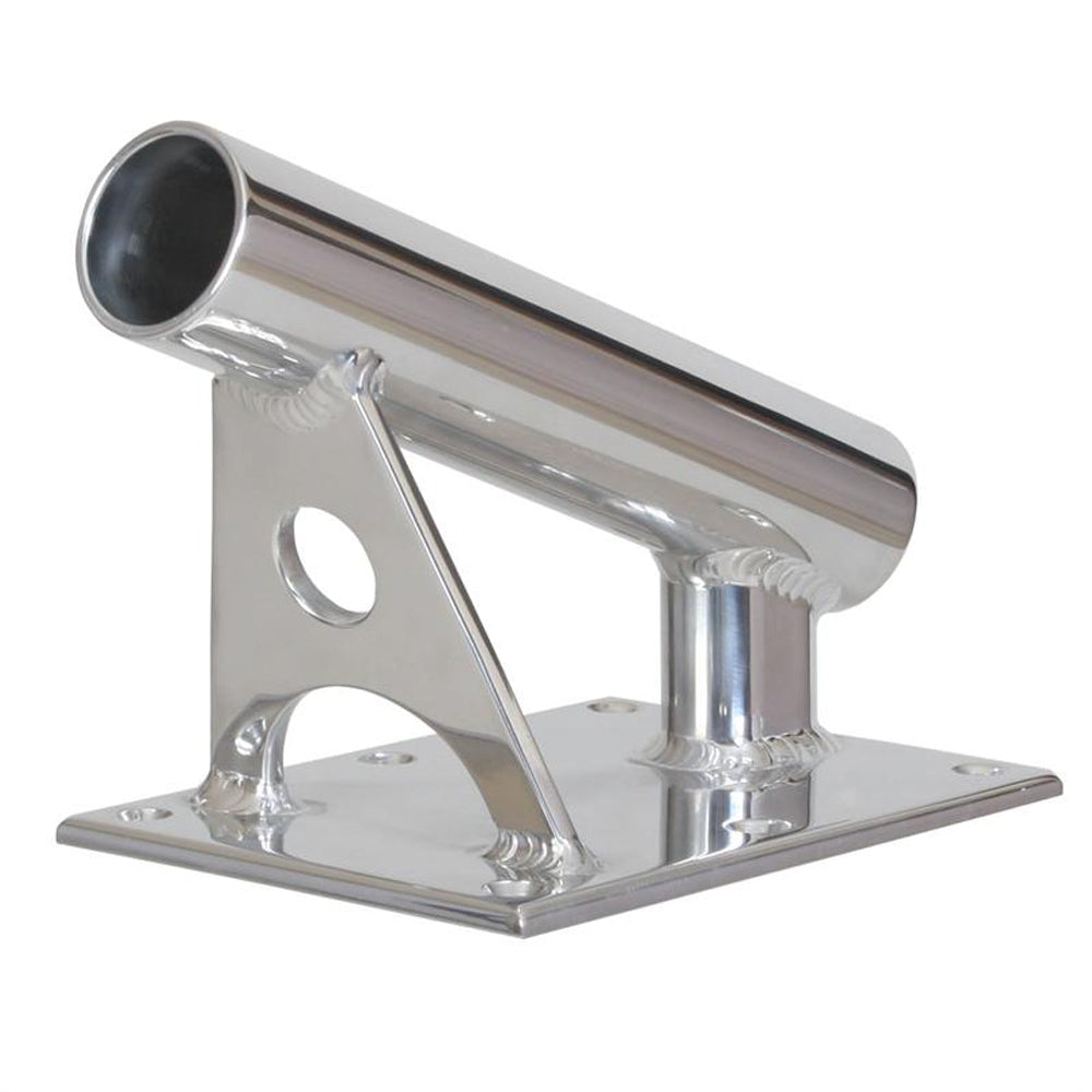 Lees MX Pro Series Fixed Angle Center Rigger Holder  22 Degree  15 ID  Bright Silver MX7001CR
