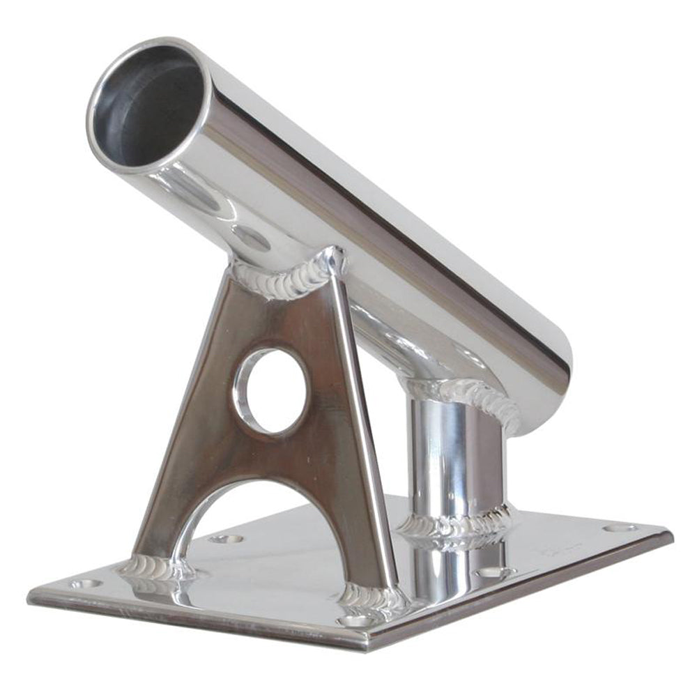Lees MX Pro Series Fixed Angle Center Rigger Holder  30 Degree  15 ID  Bright Silver MX7002CR