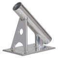 Lees MX Pro Series Fixed Angle Center Rigger Holder  45 Degree  15 ID  Bright Silver MX7003CR