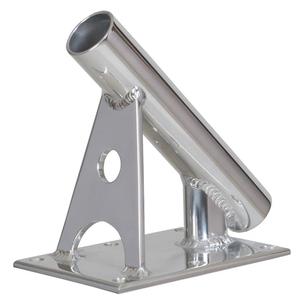 Lees MX Pro Series Fixed Angle Center Rigger Holder  45 Degree  15 ID  Bright Silver MX7003CR