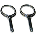 Perko Round Type Rowlock Horns  Chrome Plated Zinc 1267DP0CHR