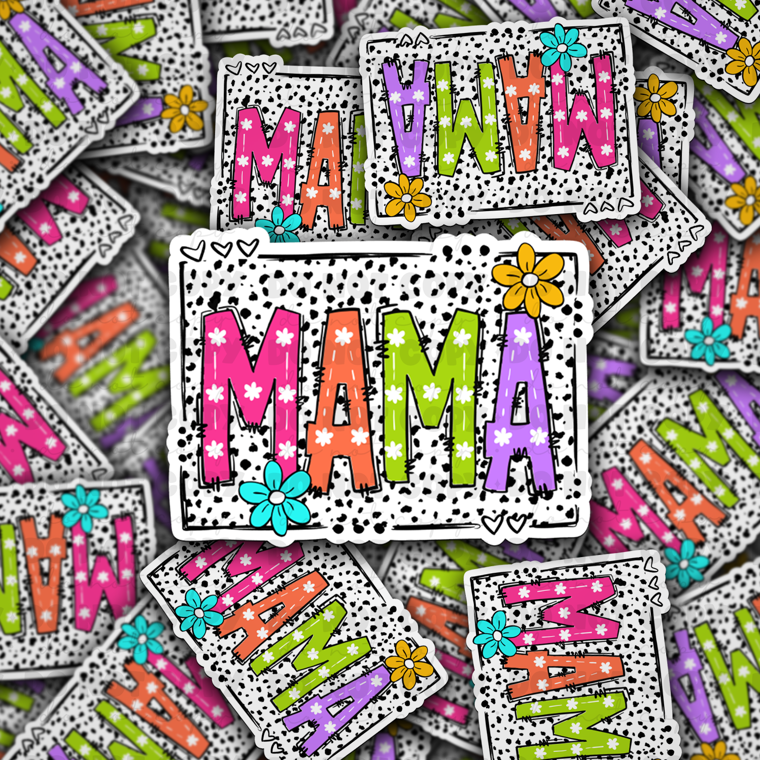 DC 907 Mama Die cut sticker