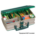 Plano DoubleSided 20Compartment Satchel  SandstoneGreen 112000