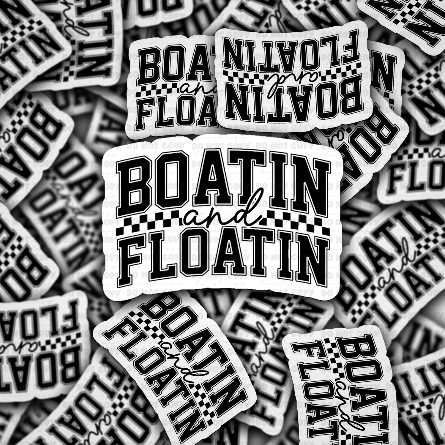 DS 2959 -  Boatin and floatin Die Cut sticker