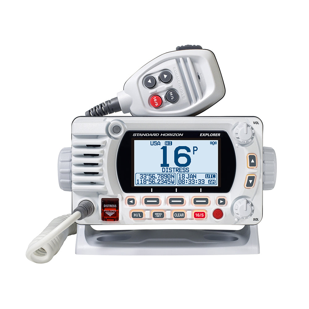 Standard Horizon GX1800G Fixed Mount VHF wGPS  White GX1800GW