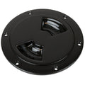 SeaDog QuarterTurn Smooth Deck Plate wInternal Collar  Black  6 3363651