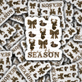 DS -2392 - Tis the season camo deer and ducks Die Cut Sticker