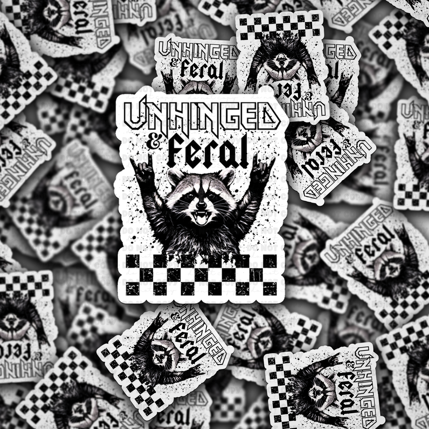 DC 1841 - Unhinged and feral Die Cut Sticker