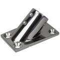 SeaDog Rail Base Fitting Rectangular Base 45 316 Stainless Steel  314 x 178  1 OD 2814511
