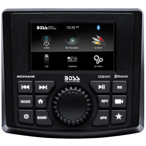 Boss Audio MGV520B Marine Stereo wAMFMBTUSBRear Camera MGV520B