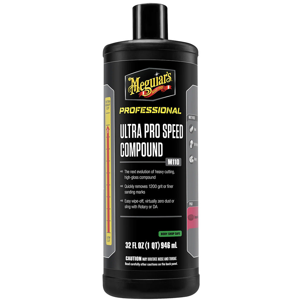 Meguiars Mirror Glaze Ultra Pro Speed Compound  Heavy Cut High Gloss  32oz M11032