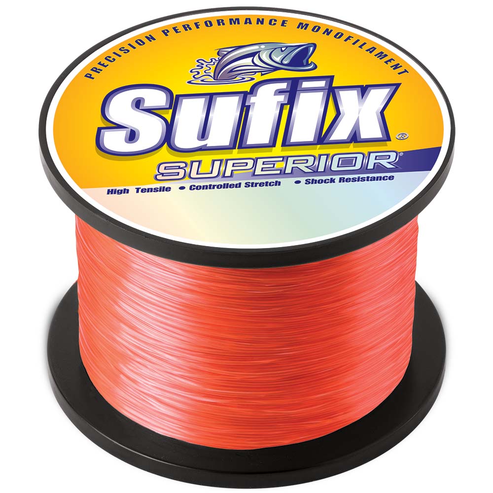 Sufix Superior Neon Fire Monofilament  20lb  11745 yds 651020
