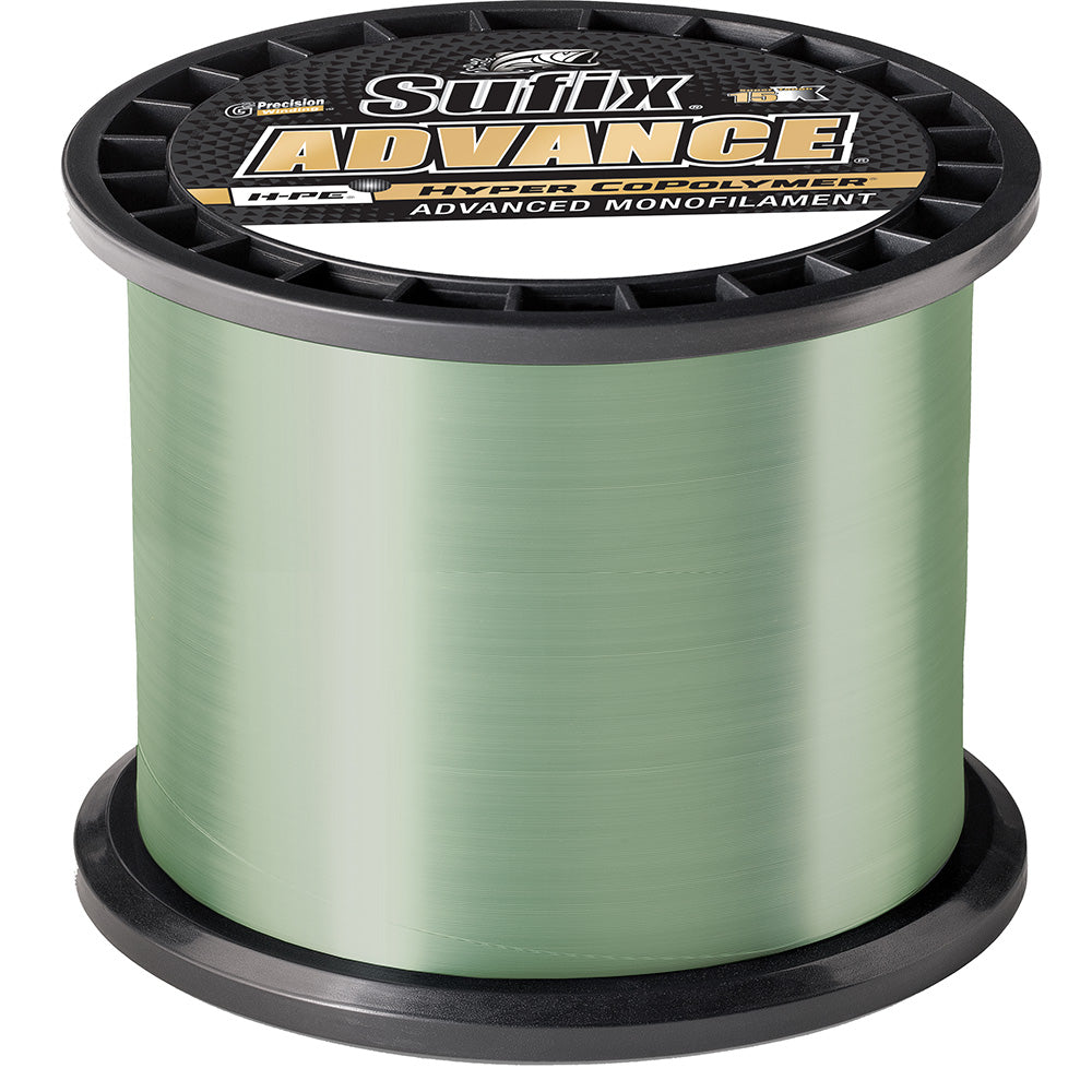Sufix Advance Monofilament  12lb  LowVis Green  1200 yds 6041012G