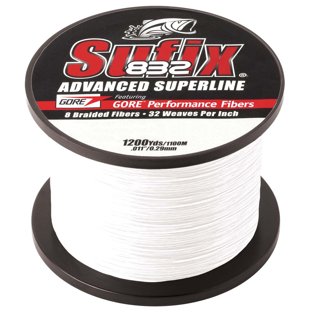 Sufix 832 Advanced Superline Braid  20lb  Ghost  1200 yds 660320GH