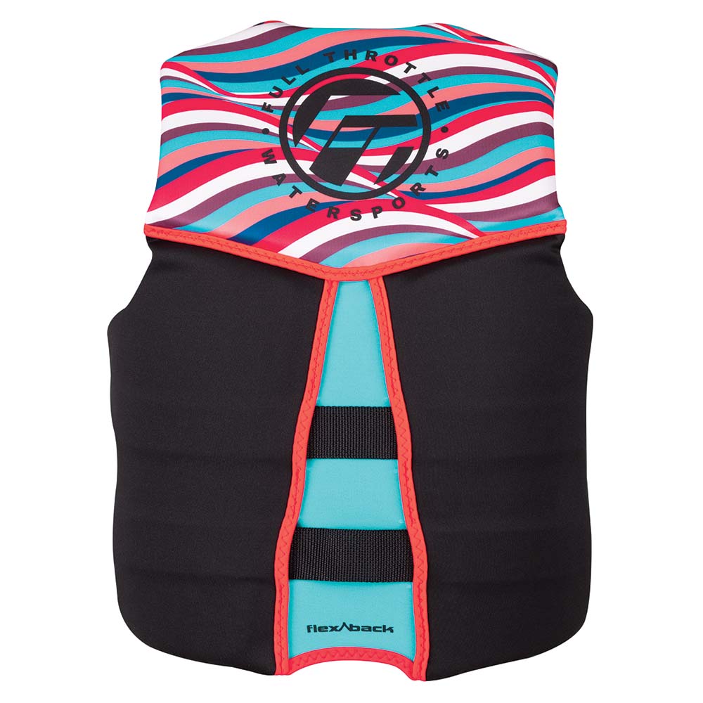 Full Throttle Womens RapidDry FlexBack Life Jacket  Womens L  PinkBlack 14250010584022
