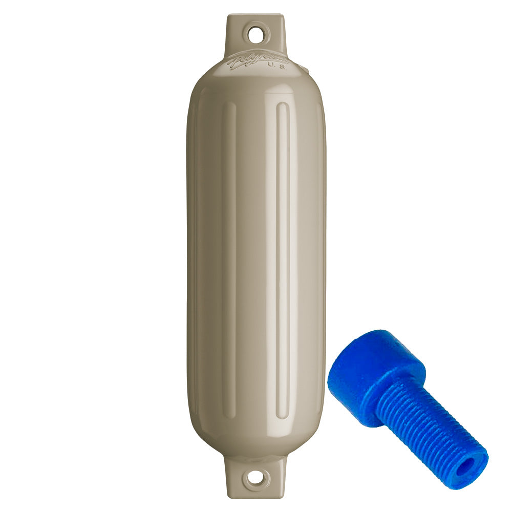 Polyform G4 Twin Eye Fender 65 x 22  Sand wAdapter G4 SAND WAIR ADAPTER