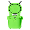 LAKA Coolers 30 Qt Cooler wTelescoping Handle  Wheels  Lime Green 1083