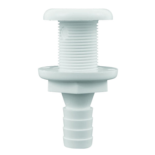 Attwood White Plastic ThruHull Fitting  58 Inner Diameter 38723