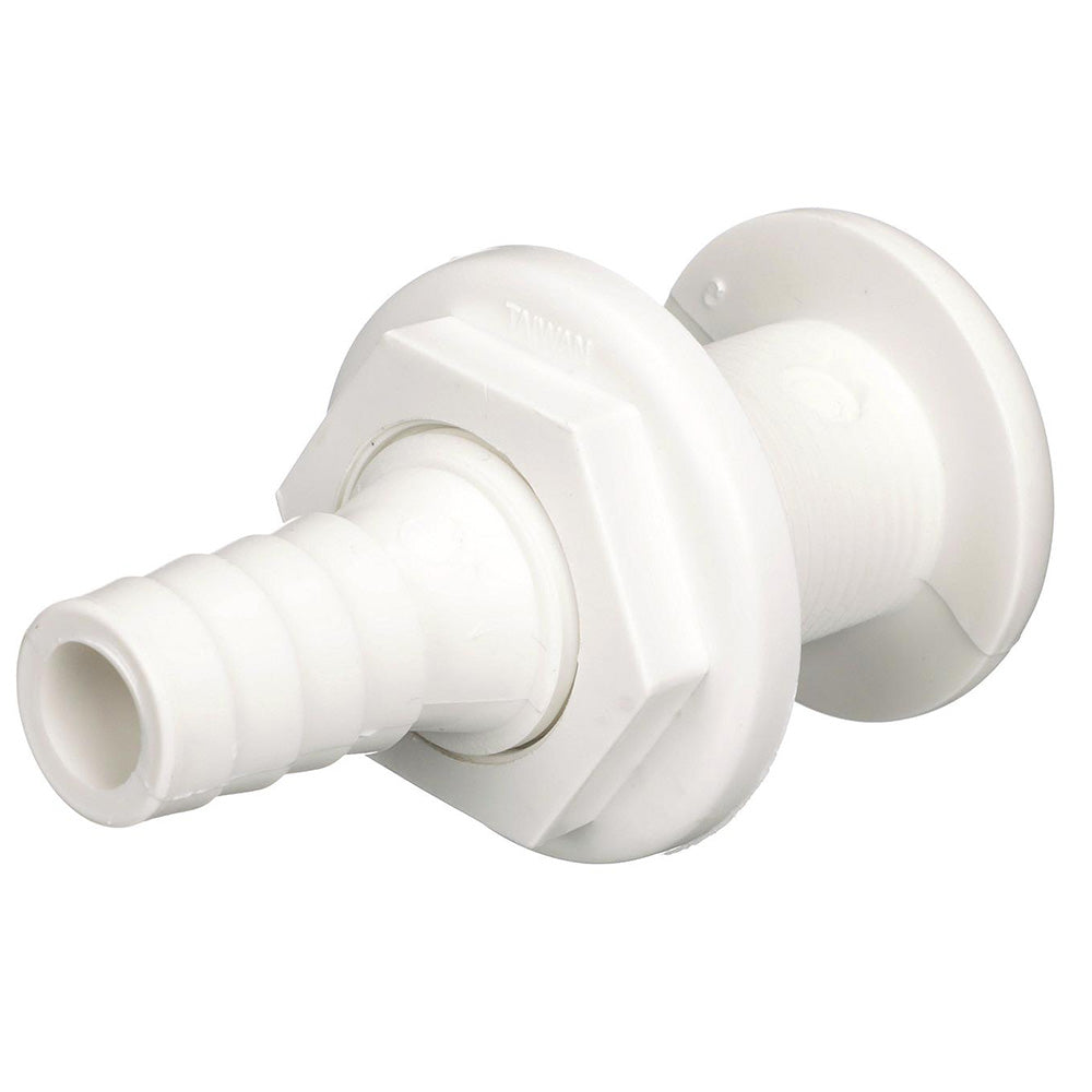 Attwood White Plastic ThruHull Fitting  34 Inner Diameter 38733