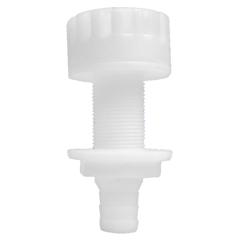 Attwood Plastic White ThruHull With Strainer  34 Inner Diameter 38863