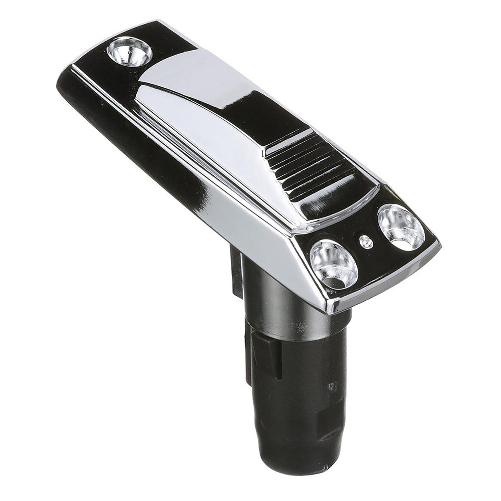 Attwood Rectangle 2Pin Base fAngled Pole  Zamak 9113397