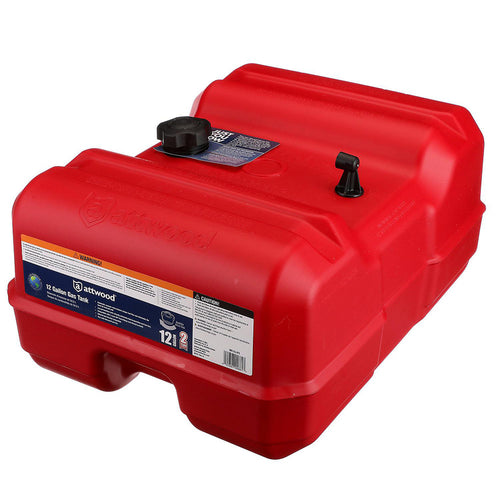 Attwood Portable Low Profile Fuel Tank  12 Gallon wo Gauge 8812LLP2