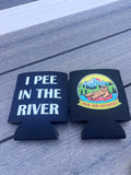 Beer Koozie Bear Floating River