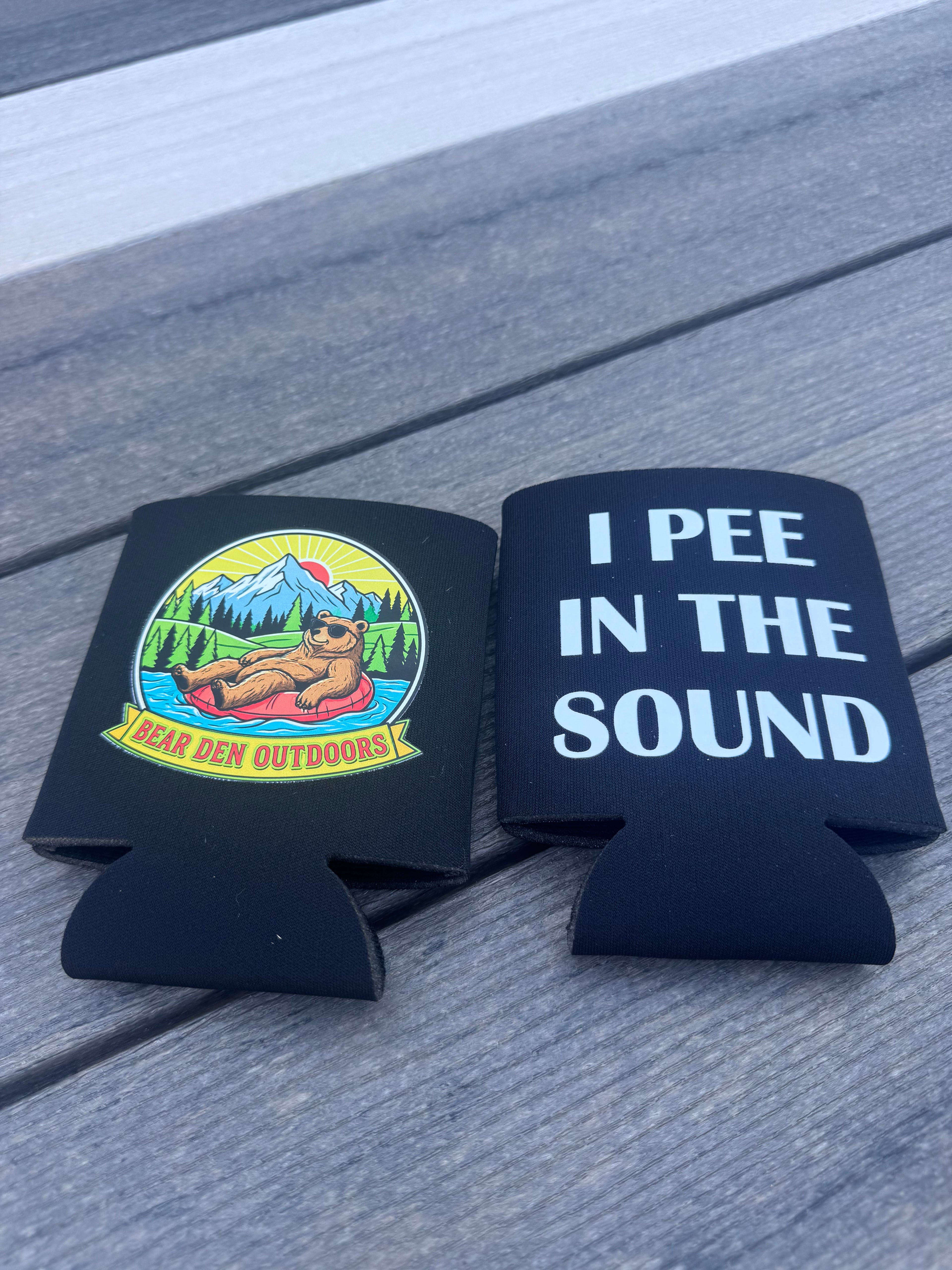Beer Koozie Bear Floating Sound
