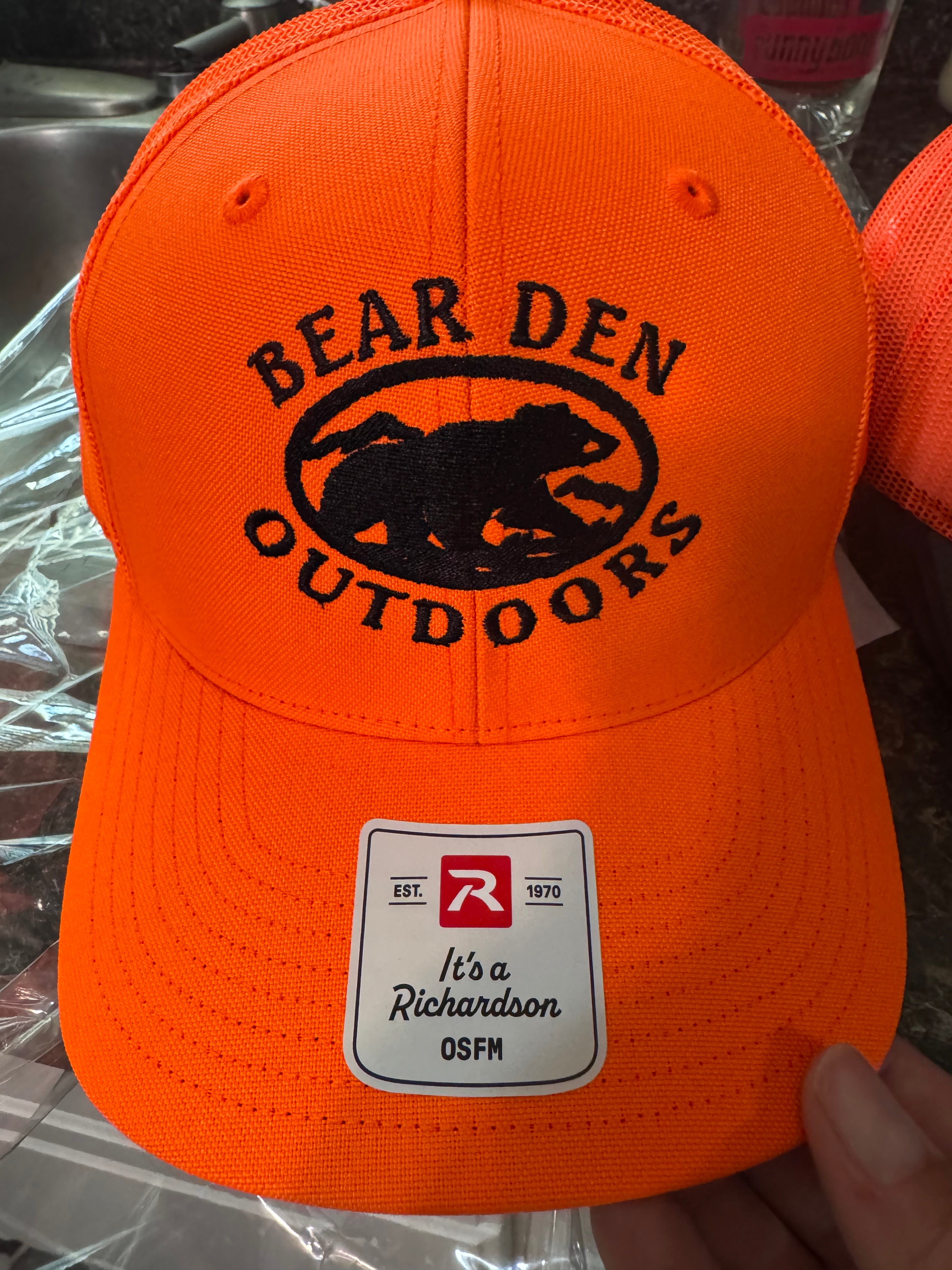 trucker hat original hunter orange