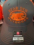 Trucker hat Grey/safety orange